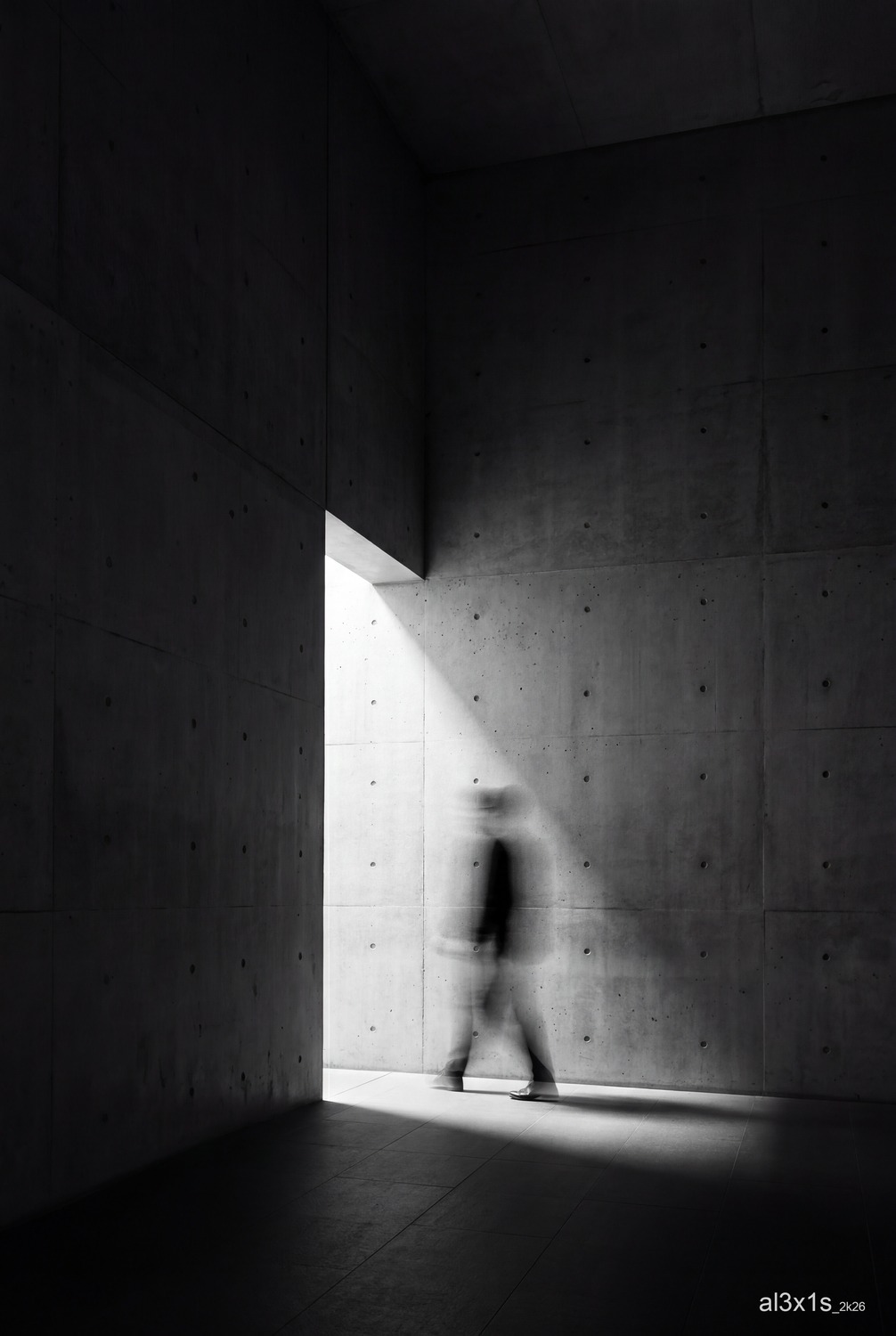 al3x1s — Promptographie N&B #19, série Entre rêves et Réalité, tirage Fine Art édition limitée 1/10
