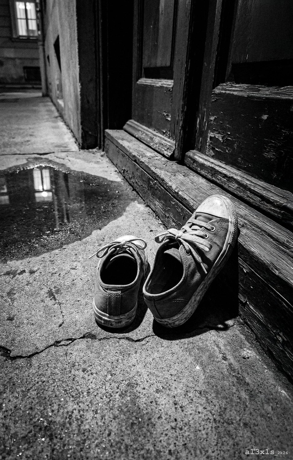 al3x1s — Promptographie N&B #24, série Entre rêves et Réalité, tirage Fine Art édition limitée 1/10